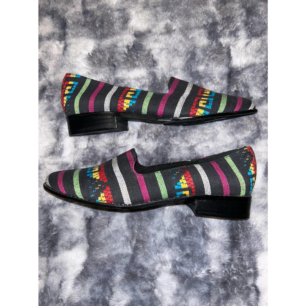 Beautiful 80%20 Aztec Tribal Southwestern Loafer Flat - 6